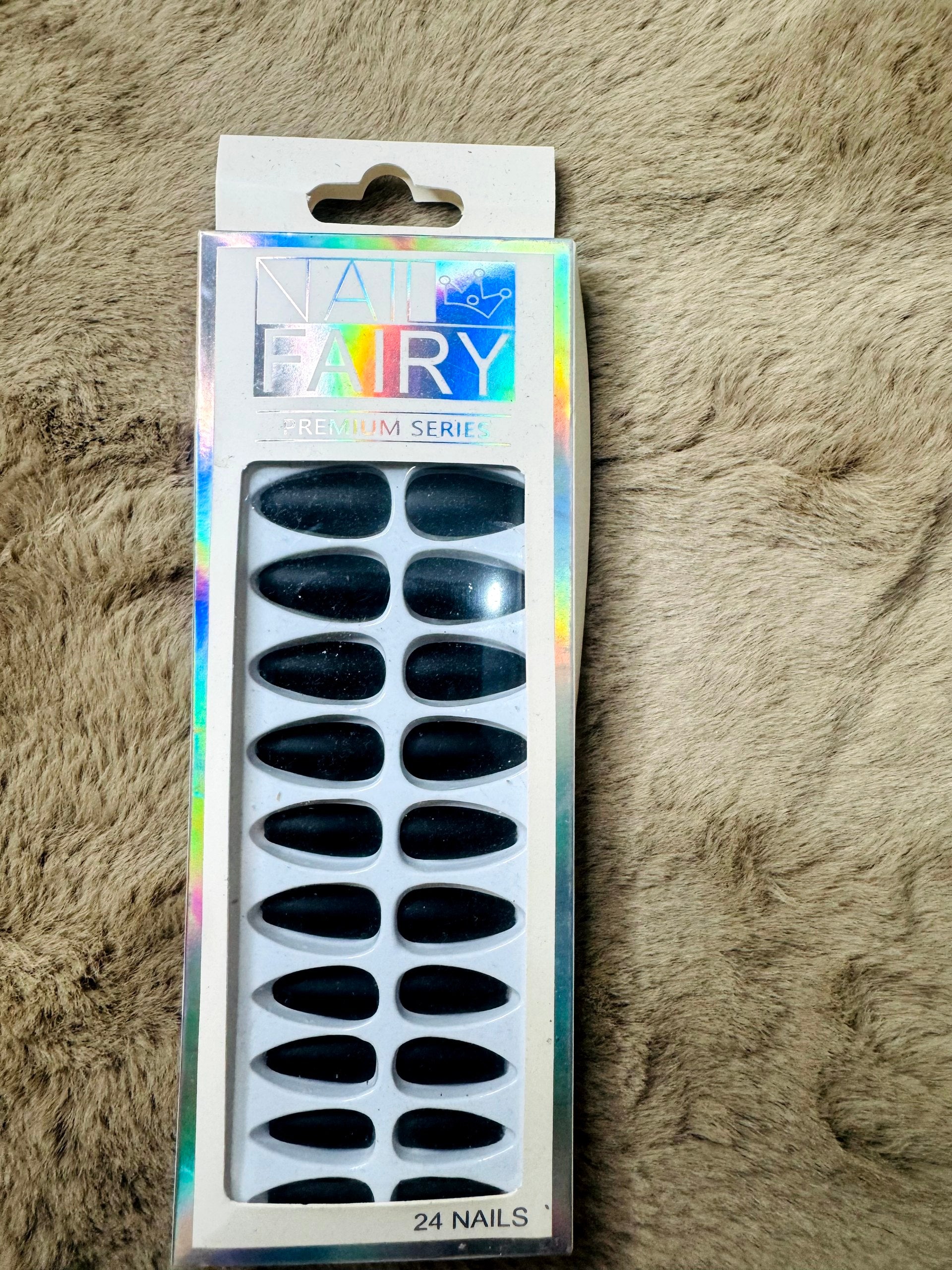 Nail Fairy Premium Series 💅 24pc Press-On Nail Kit – Soft Matte Pink | Salon Finish | No Glue Needed 🎀