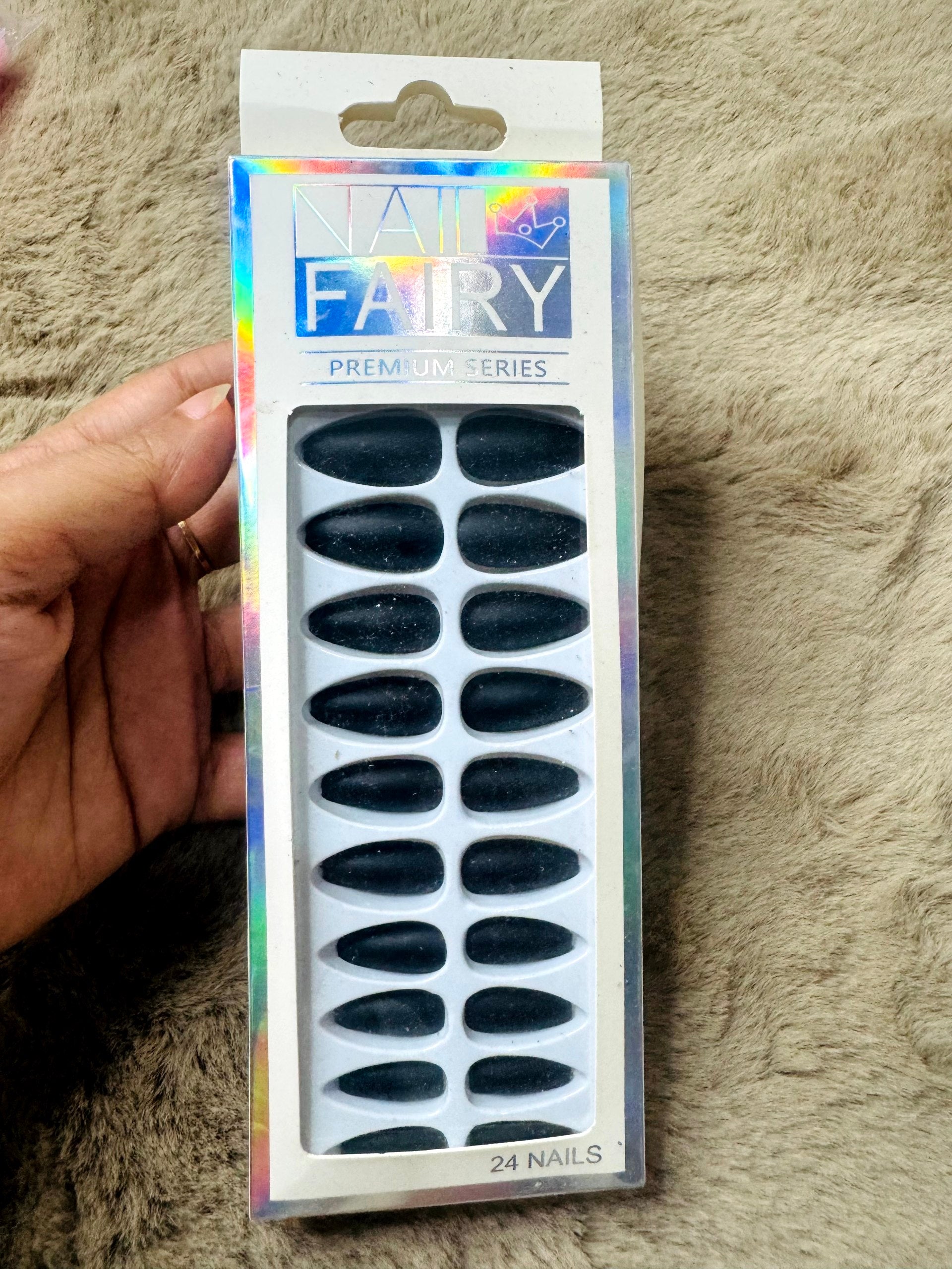 Nail Fairy Premium Series 💅 24pc Press-On Nail Kit – Soft Matte Pink | Salon Finish | No Glue Needed 🎀