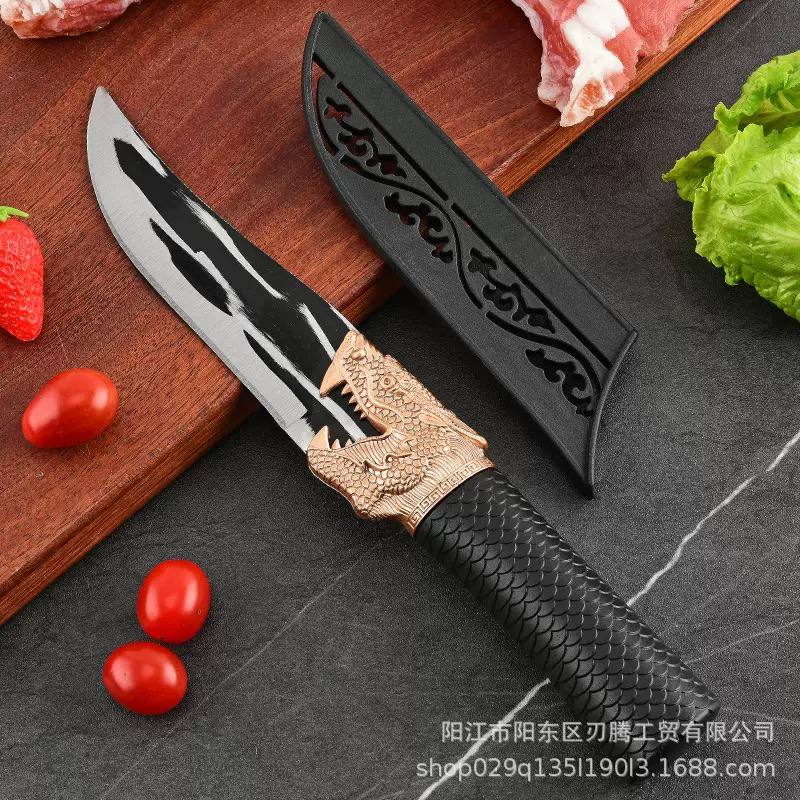 Dragon's Breath Forge: Hand-Forged Boning & Meat Cleaver