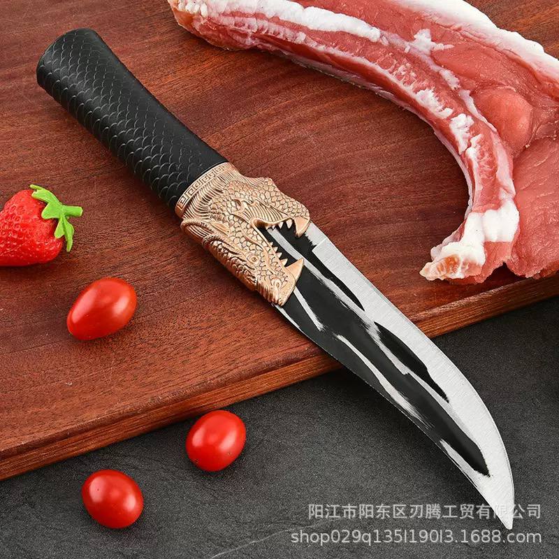 Dragon's Breath Forge: Hand-Forged Boning & Meat Cleaver