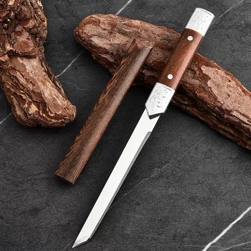 Decorative Wooden Handle Blade with Protective Sheath