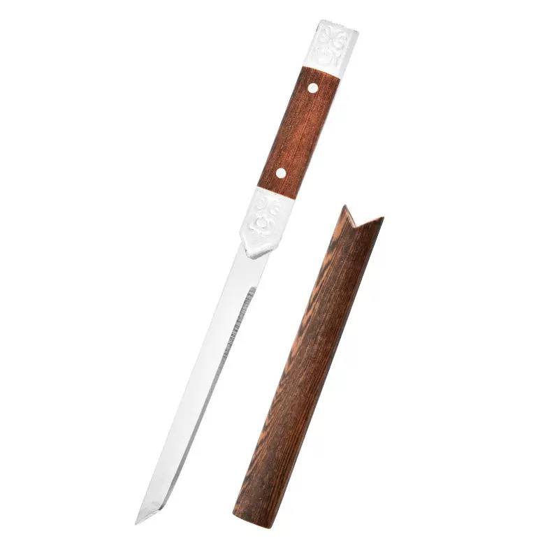 Decorative Wooden Handle Blade with Protective Sheath