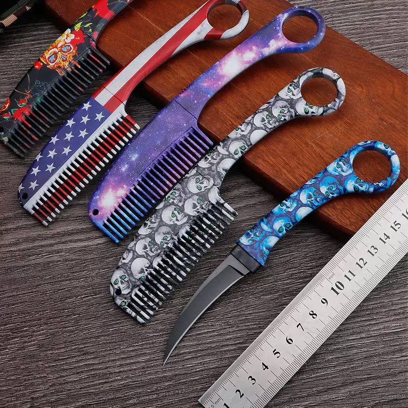 Portable Folding Safety Hair Comb for Women – Pocket Travel Hair & Beard Comb – Random Design