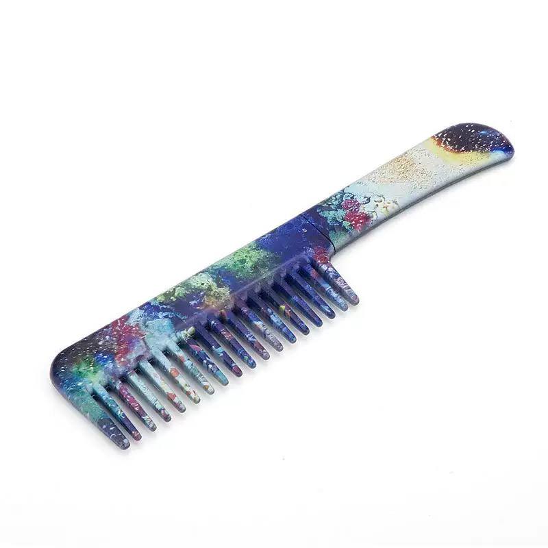 Portable Folding Safety Hair Comb for Women – Pocket Travel Hair & Beard Comb – Random Design