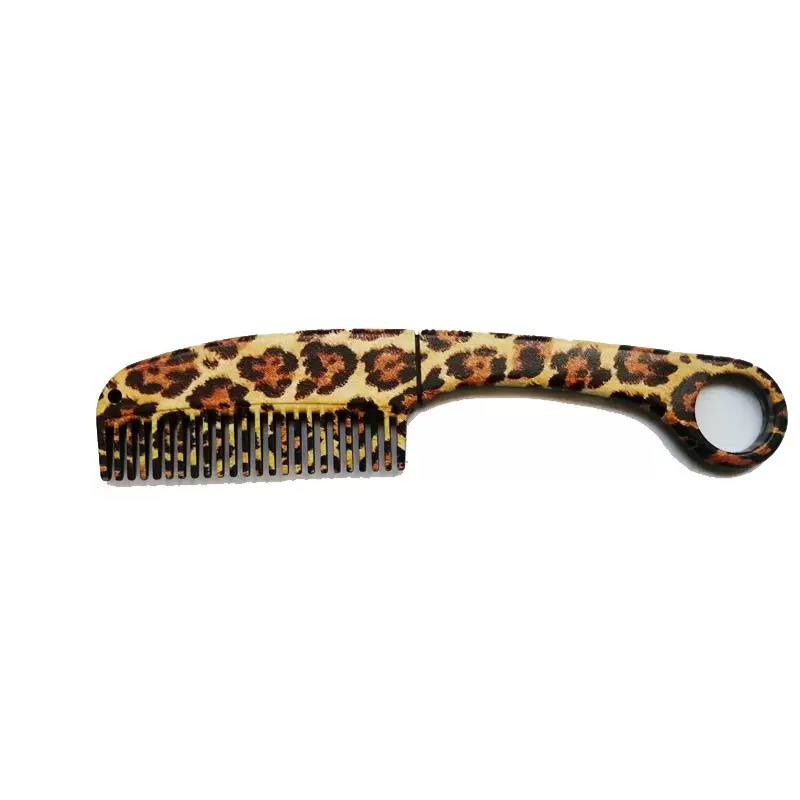 Portable Folding Safety Hair Comb for Women – Pocket Travel Hair & Beard Comb – Random Design