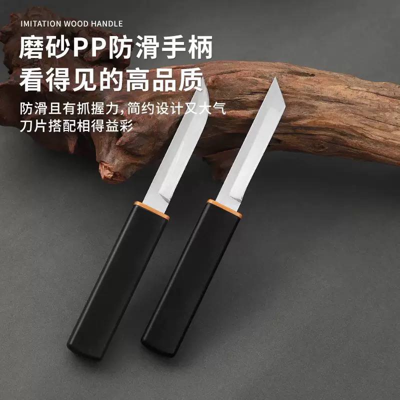 Portable Stainless Steel Fruit Carving Knife with Wooden Case | Mini Paring Knife | Kitchen Peeling & Craft Knife