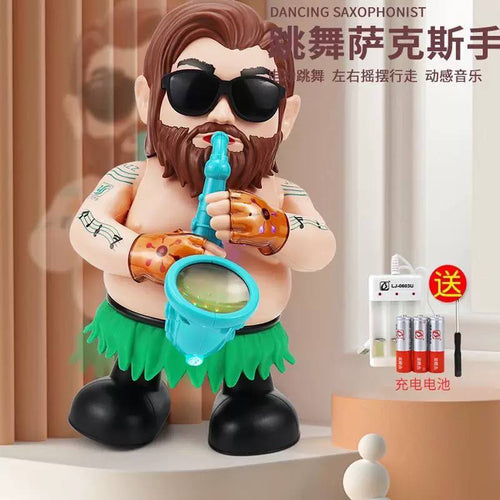 Dancing Saxophonist Toy with Music & Light | Electric Walking & Dancing Toy for Kids | Musical Saxophone Doll