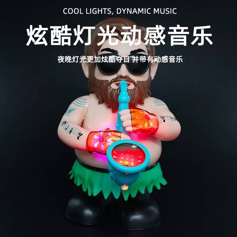 Dancing Saxophonist Toy with Music & Light | Electric Walking & Dancing Toy for Kids | Musical Saxophone Doll