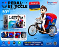 Kids Pedal Tricycle Rickshaw Toy Bicycle with Light | Premium Plastic & Steel Frame | Educational Ride-On Toy for Boys & Girls (3+ Years)03:37 PM