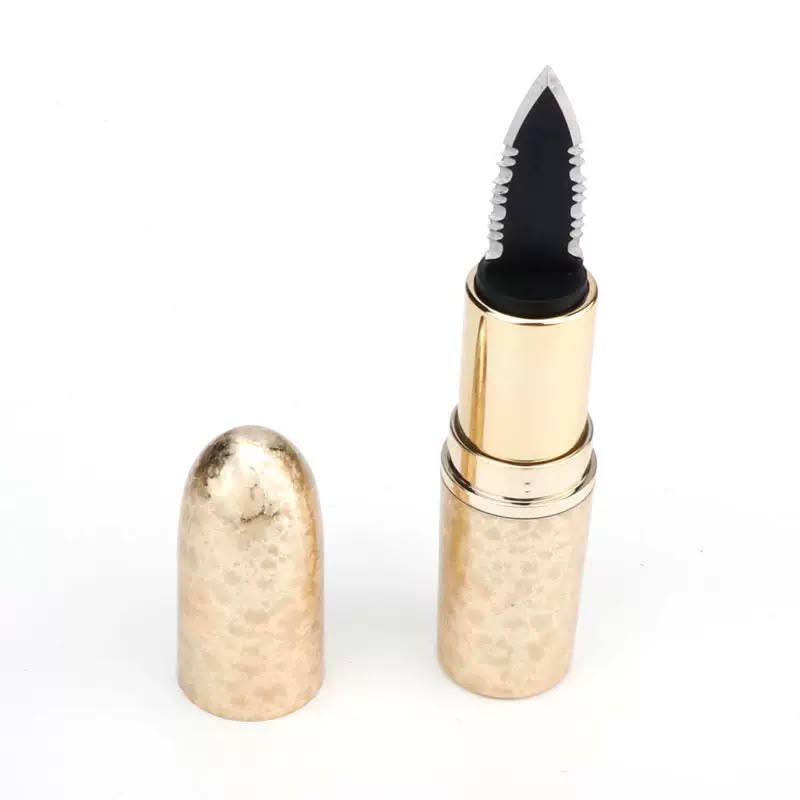 Lipstick Style Mini Pocket Knife – Compact EDC Self-Defense & Outdoor Tool