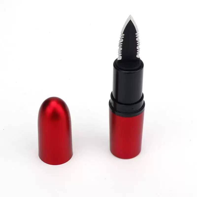 Lipstick Style Mini Pocket Knife – Compact EDC Self-Defense & Outdoor Tool