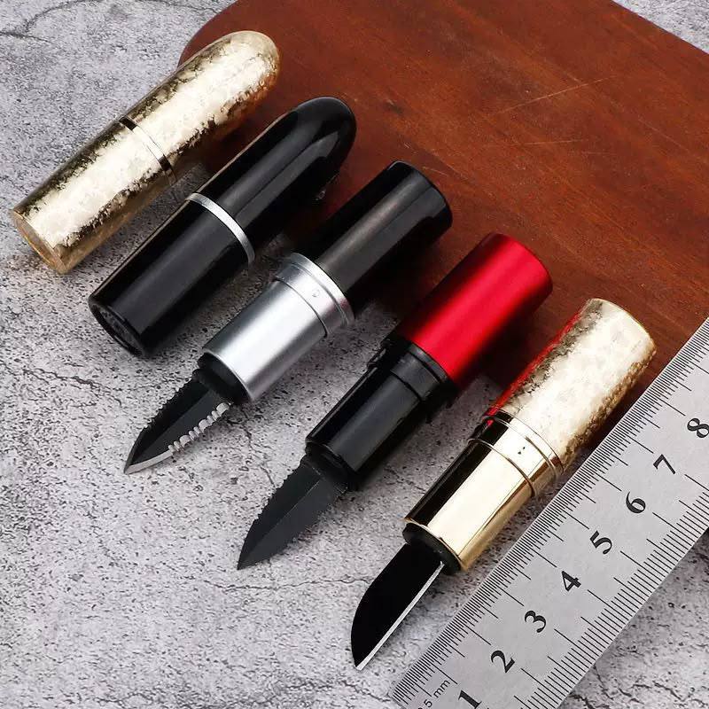 Lipstick Style Mini Pocket Knife – Compact EDC Self-Defense & Outdoor Tool
