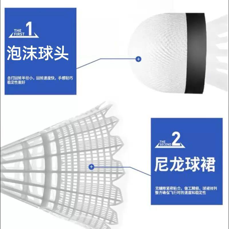 3 Piece Feather Badminton Shuttlecock – For Practice and Training
