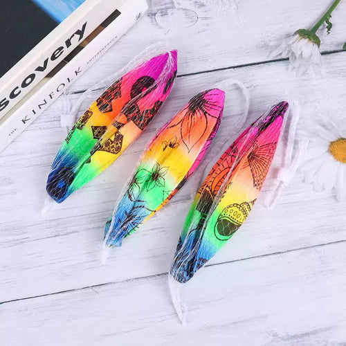 Colorful Feather Ball Toy – Fun Outdoor Playing Game