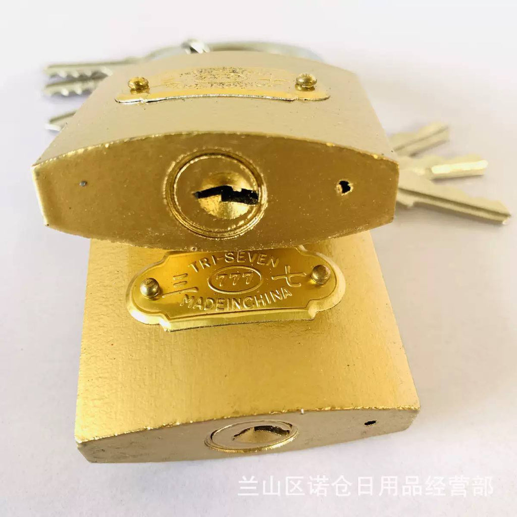 Heavy Duty Brass Padlock with Keys – Strong Security Lock