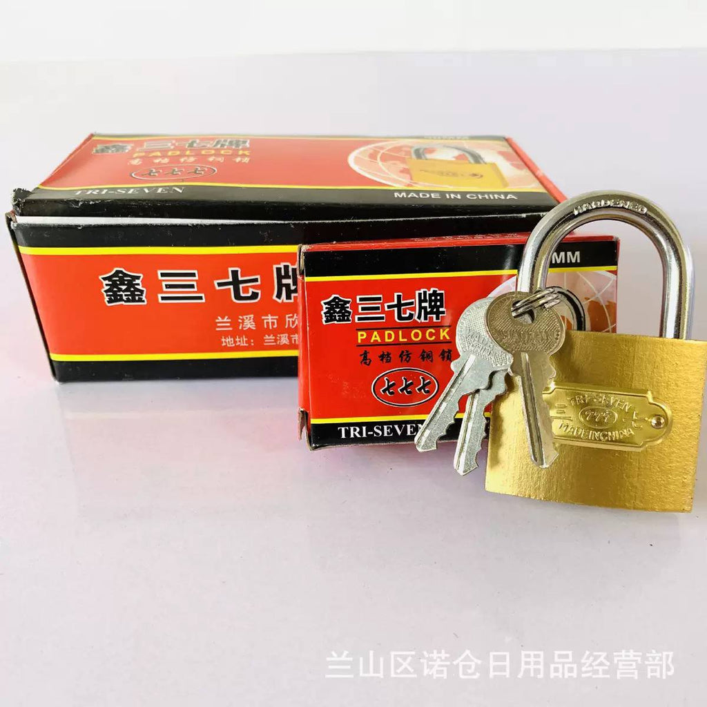 Heavy Duty Brass Padlock with Keys – Strong Security Lock